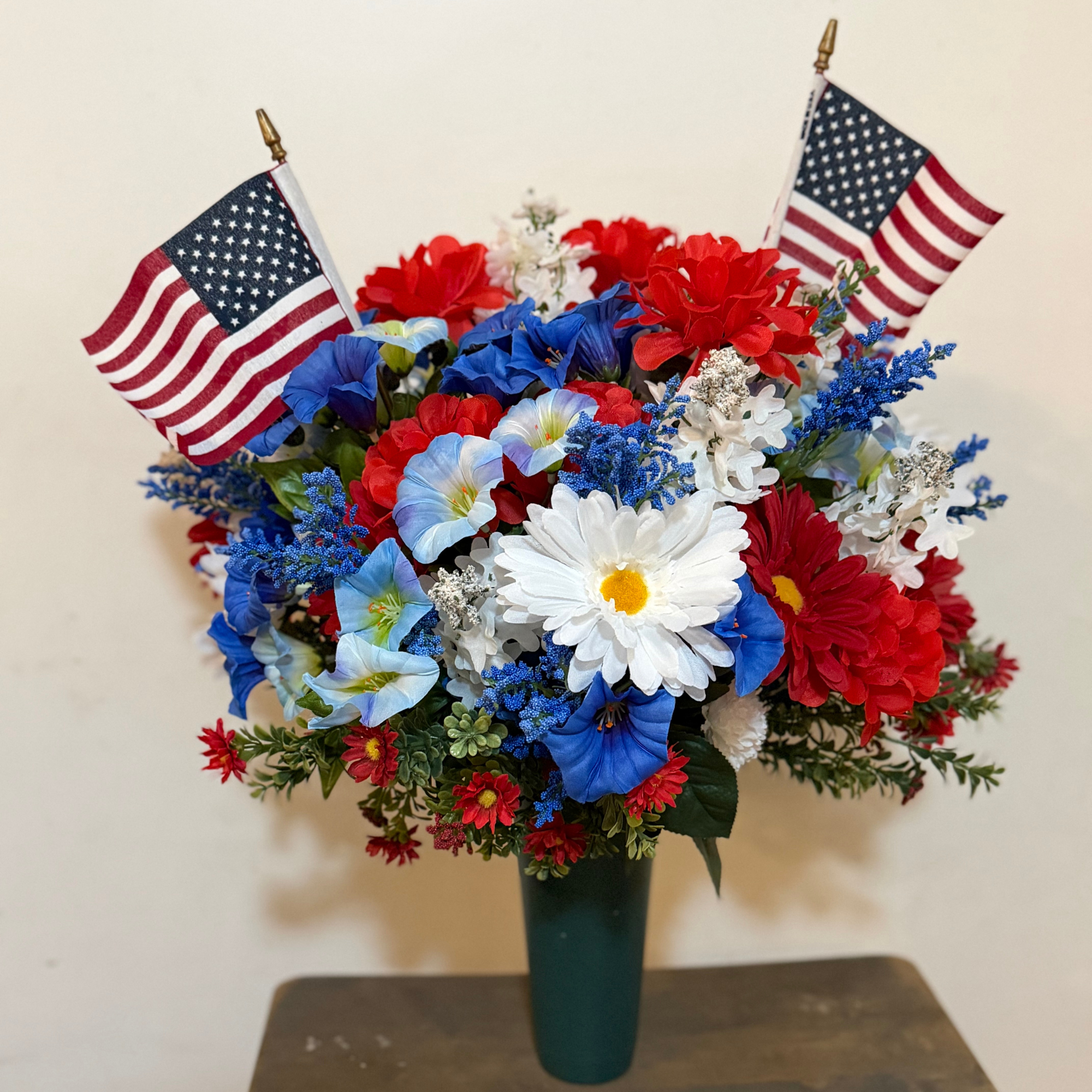 Patriotic Grave Bouquet