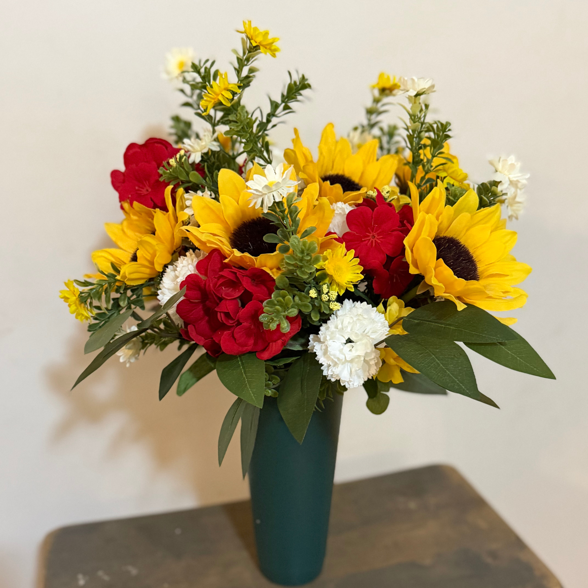 Sunflower Memorial Grave Bouquet