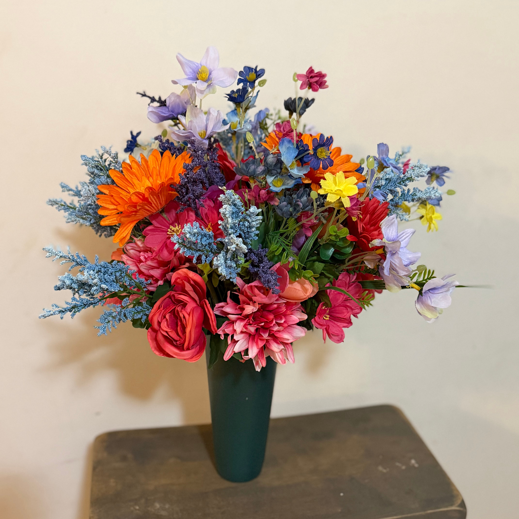 Wildflower Memorial Grave Bouquet